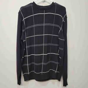 Oscar Del La Renta Sweater Large Black Plaid Academia‎ Professor Luxury Grandpa